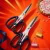 Blue handle scissors, other scissors, household cutting tools, stainless steel, sharp and durable Specification image